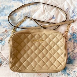 authentic michael kors brown crossbody bag